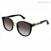 GUCCI Women's Sunglasses Acetate Irregular Shape Women's Tortoise Color Temple Logo #332174