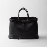 Prada Men's Prada Buckle Leather Bag With Belt Logo Tote Bag Casual Solid Color Crossbody Shoulder Bag Bags 2VG126_2CY9_F0002_V_OJO #81461