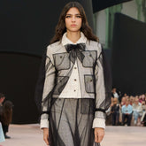 Chanel 25K Fall/Winter Tweed Long-sleeve Single breasted Jacket #333463