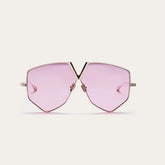Valentino Women's Men's Sunglasses V Letter Multicolor Vintage Metal Iconic Oversized Style Rice Aviator Glasses Ngvp #9146
