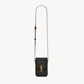 SAINT LAURENT SOLFERINO Mini Bag Women's Fashion Classic Black Leather Crossbody Bag with Gold Buckle and Adjustable Strap Bags 753963BWR0W1000 #78744