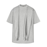 Balenciaga Men's and Women's Summer Solid Color Hooded Two-Piece Short Sleeve T-Shirt #77219
