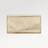 JIMMY CHOO Clutch Bag Mirror Finish Leather Magnetic Closure Detachable Chain Strap Versatile And Practical Bag Bags #197451