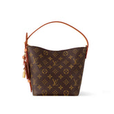 Louis Vuitton All In BB Women's Brown Letter Printed Removable Zipper Inside Pocket Coated Canvas Shoulder Tote Bag Bags #75487