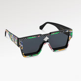 Louis Vuitton Men's And Women's Logo Textured Box Glasses Crystal Accessories Colored Luxury Sunglasses #99821