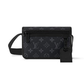 Louis Vuitton BOSPHORE Men's Solid Color Detachable Shoulder Strap Letter Print Leather Shoulder Bag Crossbody Bags #77964