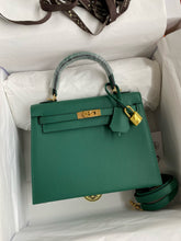 Hermes Kelly 25cm/28cm/32cm Epsom Original Leather Top-Grade Leather Handbag Bag Handcrafted Leather Bag From The Original Factory's Premium Custom Collection #194844