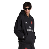Balenciaga Men's And Women's Spring And Autumn Letter Print Logo Embroidered Knitted Fabric Hooded Zipper Sweatshirt Jacket#77962