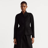 Dior Women's Spring & Autumn Wool & Silk Pure Color Single Breasted Long Sleeve Blazer Jacket Fitted Coat Ngvp #1936