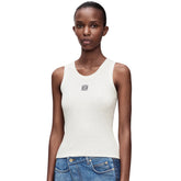 Loewe Women's Summer Solid Color Embroidered Logo Sleeveless Camisole Tank Top Vest (Please contact customer service for size selection) #76367