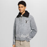 Louis Vuitton Men's & Women's Fall/Winter Fashion Casual Zipper Collar Knit Waist-cinched Sweater Jacket #78668