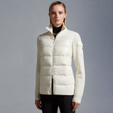 Moncler Cardigan Women's Ski Solid Color Snow Mountain Stand Collar Wool Goose Down Down Jacket#333081