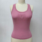 Chanel Women's Summer Fashion Casual Crew Neck Sleeveless Combed Cotton Yarn Knit Tank Top Vest #78775
