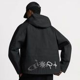 Dior And Lewis Hamilton Parker Coat Men's Fall And Winter Hooded Zipper Black Jacket Fashion Trend Logo Short Jacket #81418