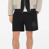 Burberry Men's Summer Solid Color Knight Pattern Printed Elastic Waist Casual Shorts #76249