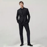 Dior Men's Spring/Autumn Solid Color Business Casual V-neck Single-breasted Wool Blazer Suit Jacket and Trousers Pants Set #77158