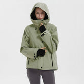 Loro Piana Women's Spring & Autumn Zipper Closure Solid Color Multi-Pockets Long Sleeve Hooded Aviator Jacket Coat Ngvp #1927