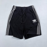 Balenciaga X Adidas Men's and Women's Summer Solid Color Stretch Waist Tie Cotton Shorts #77323
