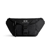 Balenciaga Men's Black Adjustable Belt Buckle Closure Nylon Large Waist Pack Bag Bags #73561