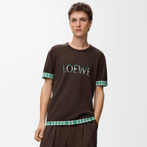 Loewe Men's And Women's Summer Fashion Casual Crew Neck Pullover Short Sleeve Knit T Shirt with Turned Up Sleeves T-shirt #79298