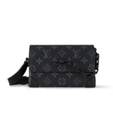 Louis Vuitton Steamer Men's Solid Color Classic Letter Printed Buckle Adjustable Shoulder Strap Coated Canvas with Cowhide Trim Shoulder Crossbody Bag Bags #75369