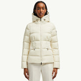 Moncler Ivory Avoce Women's Hooded Short Down Jacket Coat #332707