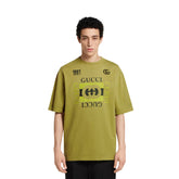 Gucci Men's Summer Solid Color Fashion Casual Printed Pattern Cotton Knitted Round Neck Short Sleeve T-Shirt #78254