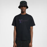 Louis Vuitton Men's Summer Logo Beaded Embroidery Letter Printed Solid Color Round Neck Short Sleeve T-Shirt #75961