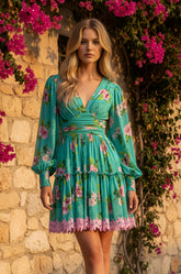 CHLOE Turquoise Mini Dress