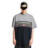 Balenciaga Men's Summer Logo Letter Printed Color Collision Round Neck Short Sleeve T-Shirt #75929