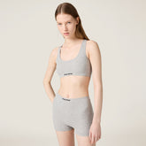 MiuMiu Women's Summer Solid Colour Seamless Knitted Cotton Camisole Top Boxer Shorts Set Suit #76915