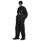 Balenciaga Paris Soccer Tracksuit Men's Spring/Autumn Solid Color Tech Poplin Zipper Long Sleeve Jacket Casual Drawstring Pants Set Suit #77747
