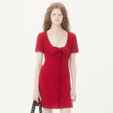 Valentino Women's Short Dress In Plain Wool Tweed #333495