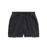 Balenciaga Men's Summer Embroidery Pattern Print Solid Color Stretch Waist Tie Cotton Casual Shorts #75954