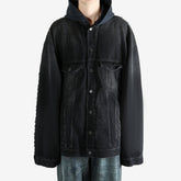 Balenciaga Men Hybrid Hooded Jacket #335498