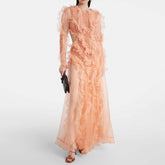 Zimmermann Women's Spring/Summer Fashion Casual Solid Color Knit Long Sleeve Dress Long Dress #78889
