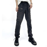 Raf Simons Men's Fall And Winter Retro Washed And Old Splicing Leggings Slim Casual Pants High Street Trend Pocket Tie Pants Ngvp #2461