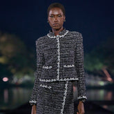 Chanel Women's Soft Tweed Sequined Flower Jacket #334955