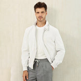Brunello Cucinelli Men's Spring/Fall Fashion Casual Stand Collar Zipper Waist Elastic Long Sleeve Jacket #78776