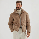 Brunello Cucinelli Quilted suede down jacket #335924
