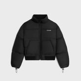 Celine Men's And Women's Winter Fashion Classic Solid Color High Neck Zipper Goose Down Jacket #79419