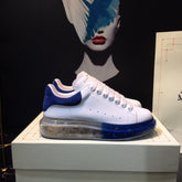 Alexander McQueen Oversized Sneakers White & Blue Transparent Sole