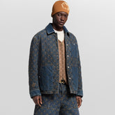 Louis Vuitton Men's And Women's Fall/Winter Fashion Casual Lapel Single Breasted Cotton Jacket Denim Jacket #79224
