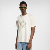 Louis Vuitton Men's Summer 3D Floral Print Round Neck Cotton Short Sleeve T-Shirt #77564