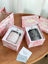 Toile de Jouy Faceted Glass Scented Candle