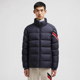 Moncler Arm Three Color Webbing Stand Collar Down Jacket Goose Down Windproof Waterproof Warm And Wear Resistant #332484