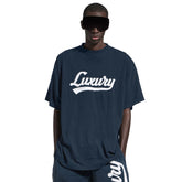 Balenciaga ??LUXURY SCRIPT Men's And Women's Summer Fashion Casual Solid Color Crew Neck Letter Patch Plain Knit Fabric Short Sleeve T-Shirt #78876