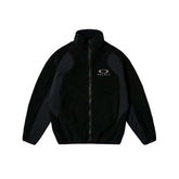 PALACE X Oakley Men's Fall/Winter Fashion Casual High Neck Zipper Logo Embroidered Stand Up Collar Fleece Jacket #79439