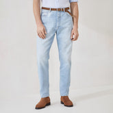 Brunello Cucinelli Men's Spring/Autumn Solid Colour Embroidered Logo Pure Cotton Denim Trousers Pants #77883