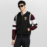 Louis Vuitton Men's And Women's Fall/winter Casual Fashion Hooded Zipper Jacket Reversible Sleeveless Vest With Shield Logo And Fleece Lined Vest Jacket #79261